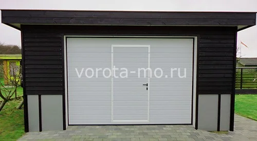 Гаражные ворота с калиткой 2000*3250