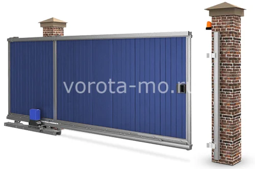 Откатные ворота 2000*4500