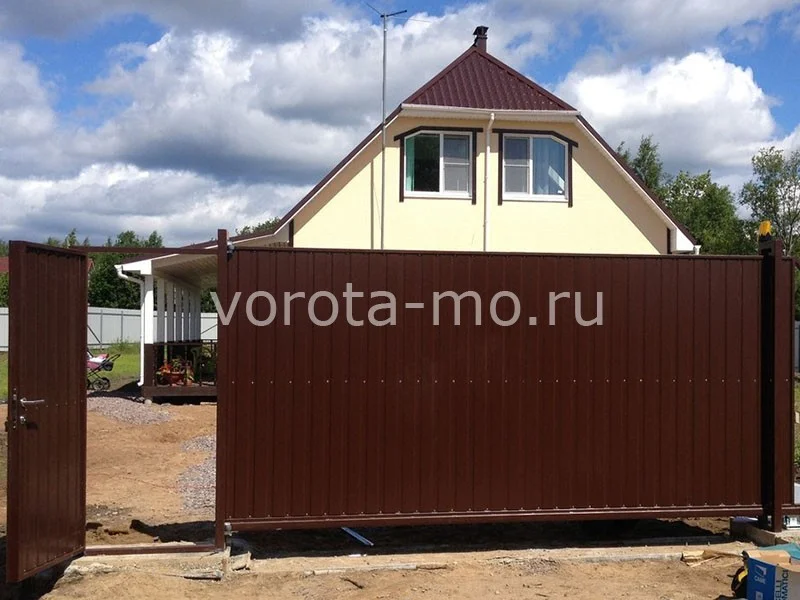 Откатные ворота 4000х1900