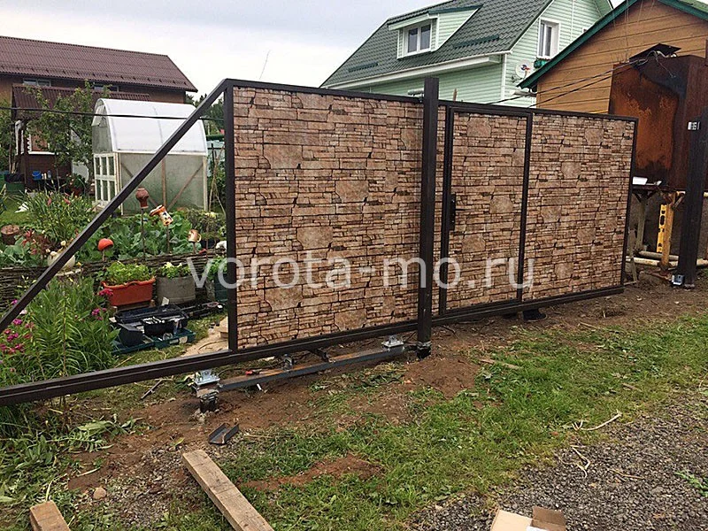 Откатные ворота 2800*4500