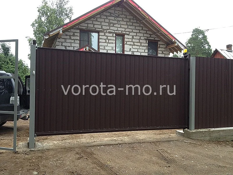Откатные ворота 2200*4250