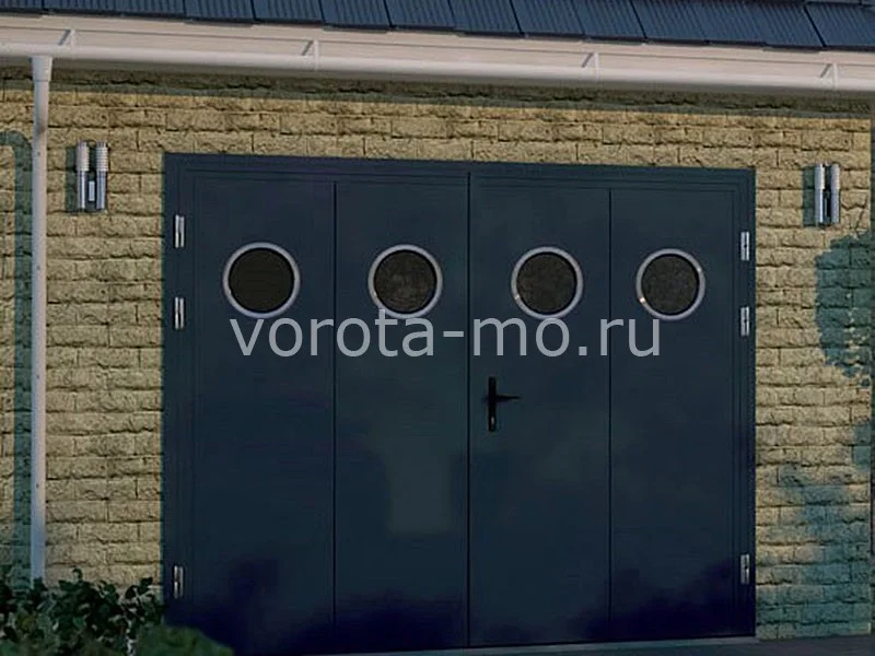 Гаражные ворота с калиткой 2000*2750