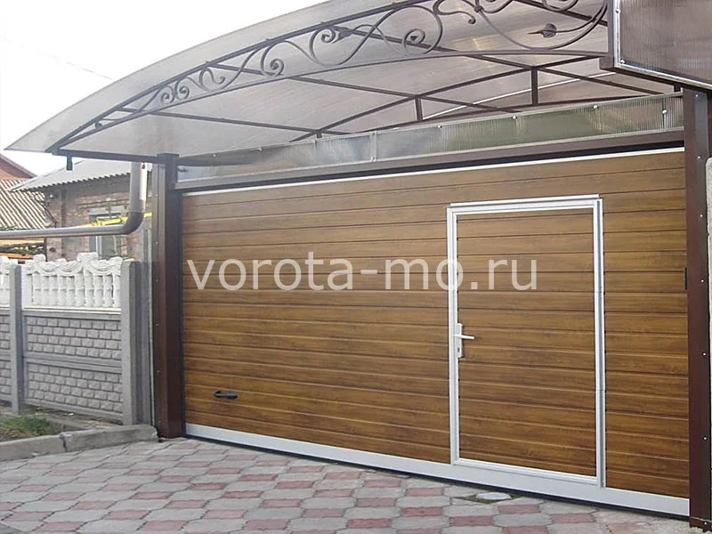 Гаражные ворота с калиткой 2750*3750