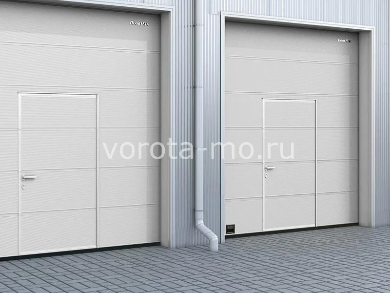 Секционные ворота с калиткой 2710*2125