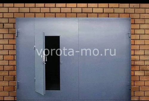 Гаражные ворота с калиткой 2750*3250