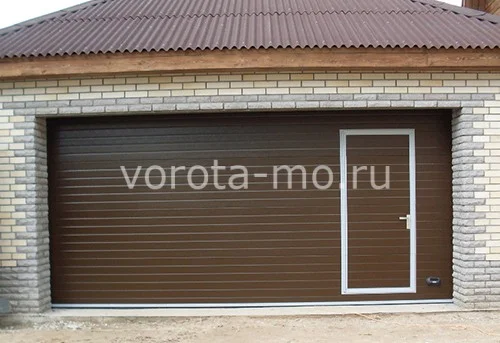 Гаражные ворота с калиткой 2750*4750