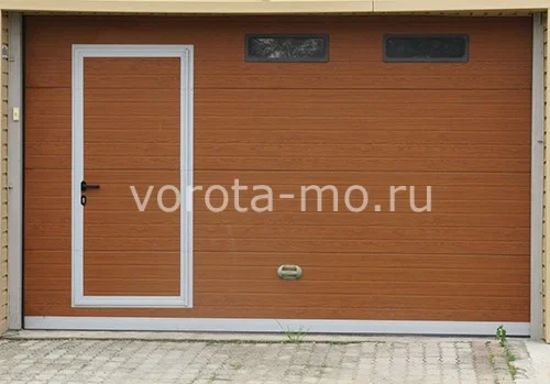 Гаражные ворота с калиткой 2000*3500